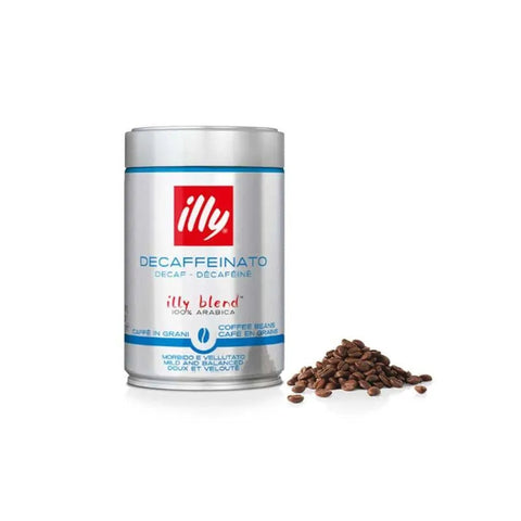 illy Decaffeinato Whole Coffee Beans Can 250g - CAFELAX