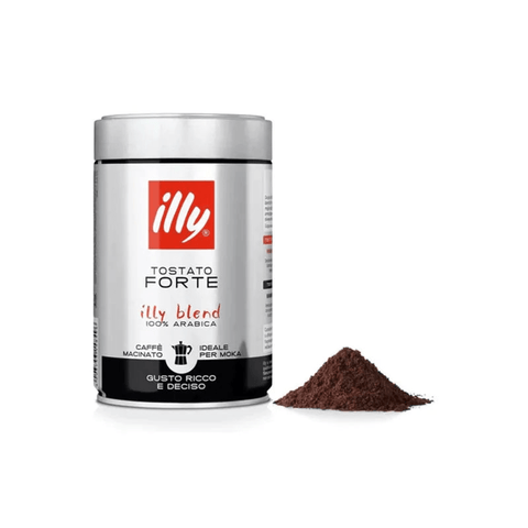 illy Tostato Forte Ground Coffee For Moka Pot 250g - CAFELAX
