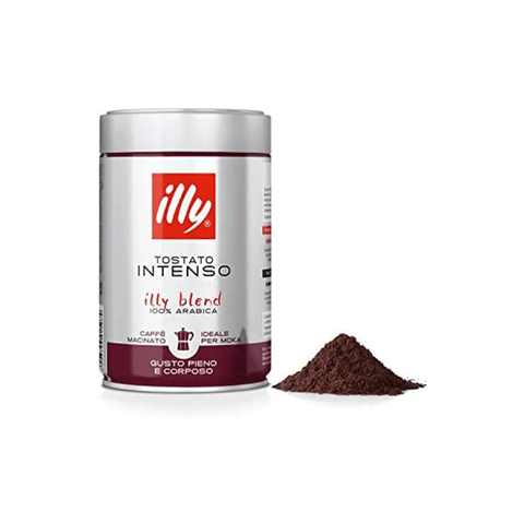 illy Tostato Intenso Ground Coffee For Moka Pot 250g - CAFELAX