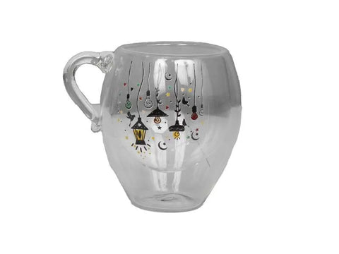 Capuccino Double Glass Mug - Ramadan Edition - CAFELAX