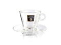 Carracci Cappuccino Cup & Saucer - Glass - CAFELAX