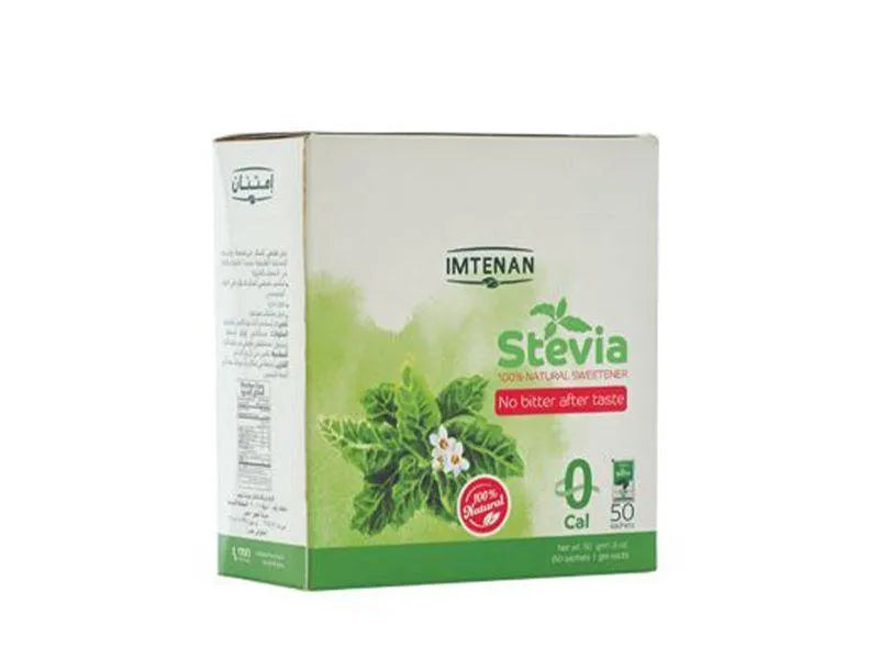 Emtenan Stevia Diet Sugar 50 Sachets CAFELAX