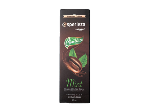 Esperieza Roasted Coffee Beans Covered with Dark Chocolate Mint 80g