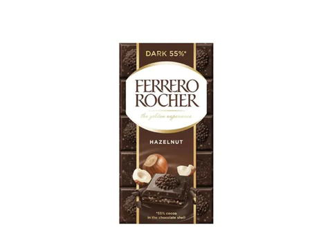 Ferrero Rocher Hazelnut 55% Dark Chocolate 100g
