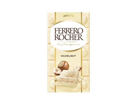Ferrero Rocher Hazelnut White Chocolate 100g