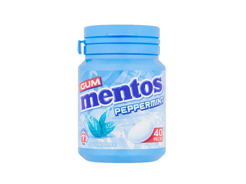 Mentos Sugerfree Peppermint Gum - 40 Pieces