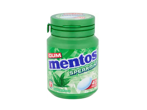 Mentos Sugerfree Spearmint Gum - 40 Pieces