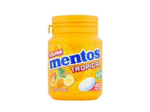 Mentos Sugarfree Tropical Gum - 40 Pieces