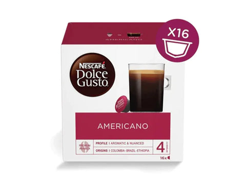 Nescafe Amricano Dolce Gusto Coffee Capsules - 16 Capsules - CAFELAX