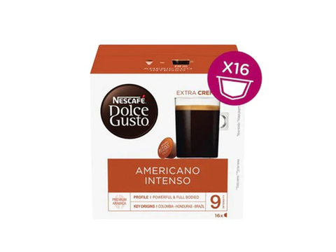 Nescafe Amricano Intenso Dolce Gusto Coffee Capsules - 16 Capsules