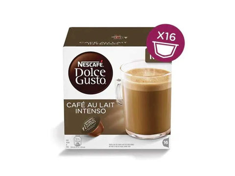 Nescafe Café Au Lait Intenso Dolce Gusto Coffee Capsules - 16 Capsules - CAFELAX