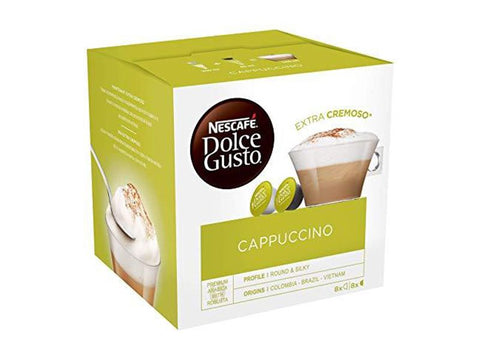 Nescafe Cappuccino Dolce Gusto Coffee Capsules - 16 Capsules