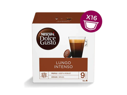 Nescafe Lungo Intenso Dolce Gusto Coffee Capsules - 16 Capsules