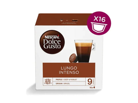 Nescafe Lungo Intenso Dolce Gusto Coffee Capsules - 16 Capsules - CAFELAX