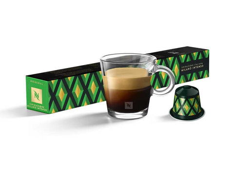 Nespresso Ispirazione Italiana Milano Intenso Coffee Capsules - 10 Capsules  - Check Description