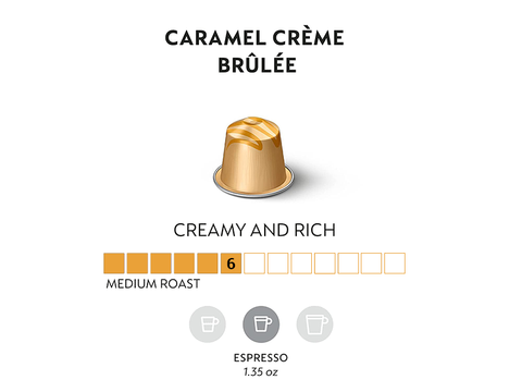 Nespresso Caramel Crème Brûlée Coffee Capsules - 10 Capsules - Check Description