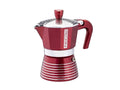 Pedrini Aluminum Red Moka Pot 1 Cup - CAFELAX