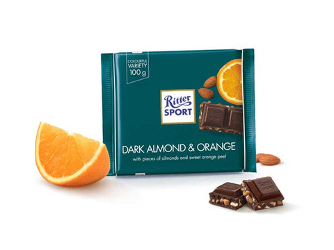 Ritter Sport Dark Almond & Orange Chocolate 100g
