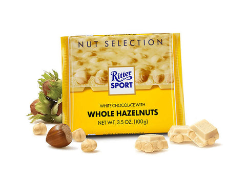 Ritter Sport White Whole Hazelnuts 100g