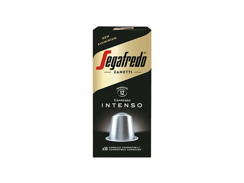 SEGAFREDO Intenso Aluminum Coffee Capsules - 10 Capsules