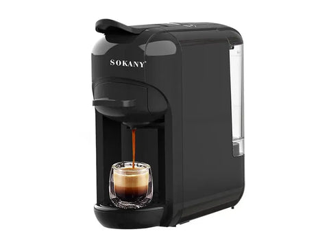 Sokany Coffee Machine 3IN1 + 1 Viaggio Cioccolato Coffee Capsules - 10 Capsules + 2 Double Glass Cups