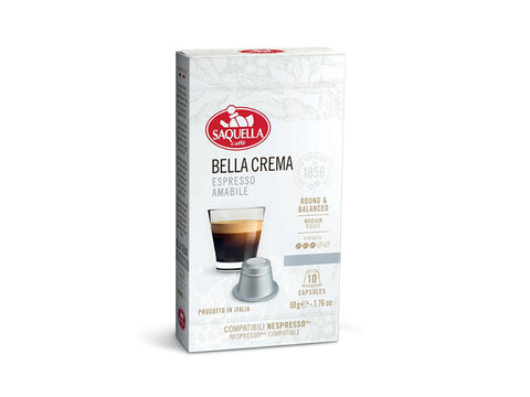 Saquella Bella Crema Coffee Capsules - 10 Capsules