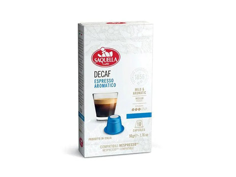 Saquella Decaf Coffee Capsules - 10 Capsules - CAFELAX
