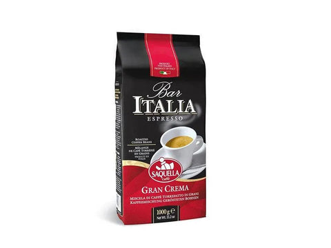 Saquella Gran Crema Whole Beans Coffee 1Kg - CAFELAX