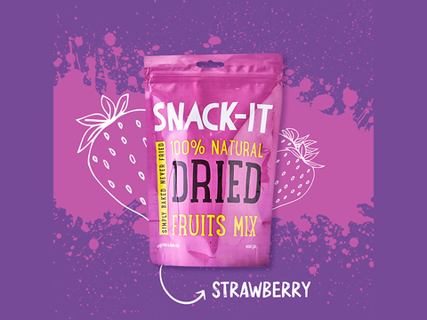 Snack-It 100% Natural Dried Strawberry 25g