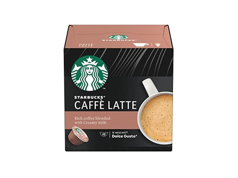 Starbucks Caffe Latte Dolce Gusto Coffee Capsules - 12 Capsules