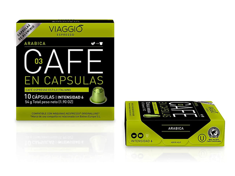 Viaggio Arabica Coffee Capsules - 10 Capsules