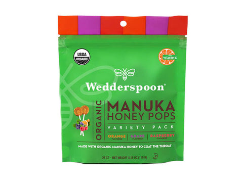 WEDDERSPOON Organic Makuna Honey Pops*6 118g