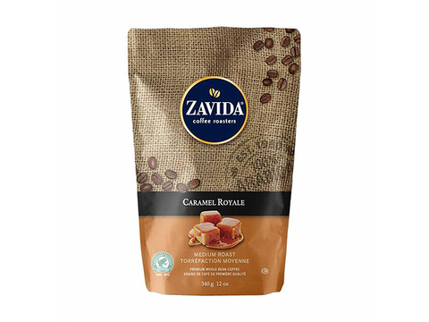 Zavida Caramel Royal sugar free whole beans Coffee 340 g