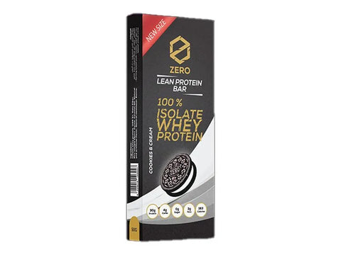 Zero Cookies&Cream Protein Bar 22g Protien 50g