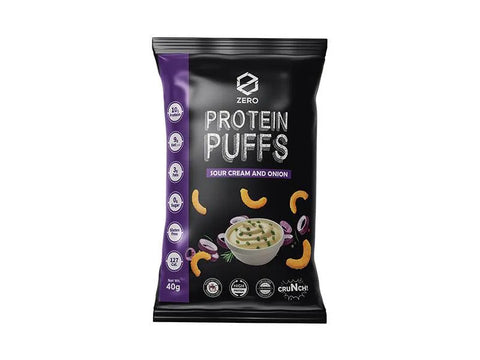 Zero Sour Cream & Onion Protien Puffs 10g Protien 40g